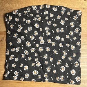 American Eagle Flower print tube top cropped size S